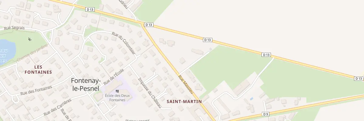 Plan du 5 Rue Massieu à Fontenay-le-Pesnel