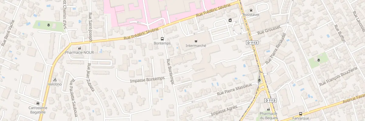 Plan du 157 Rue Bontemps à Talence