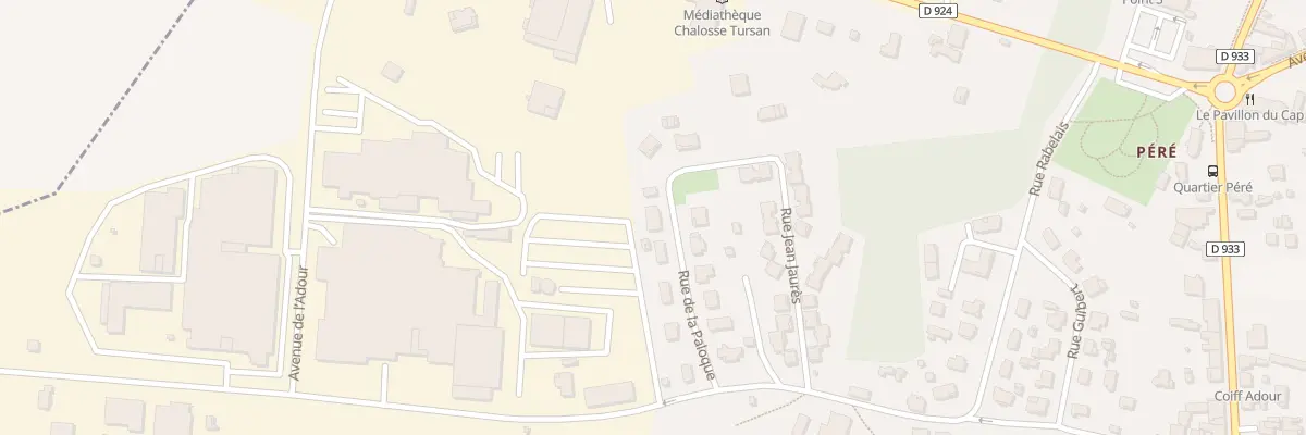 Plan du 6 Rue de la Paloque à Saint-Sever