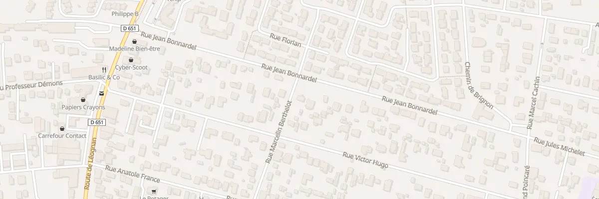 Plan du 4 Rue Marcelin Berthelot à Villenave-d’Ornon
