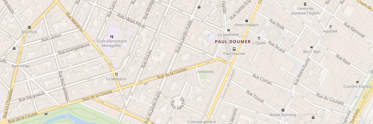 Plan du 17 Rue de la Course à Bordeaux