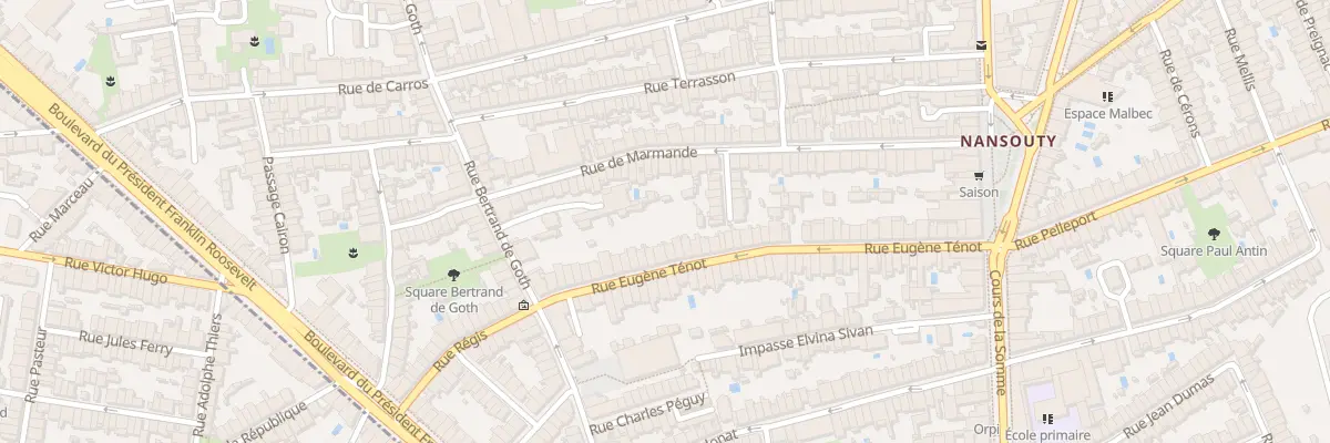 Plan du 61 Rue Eugène Ténot à Bordeaux