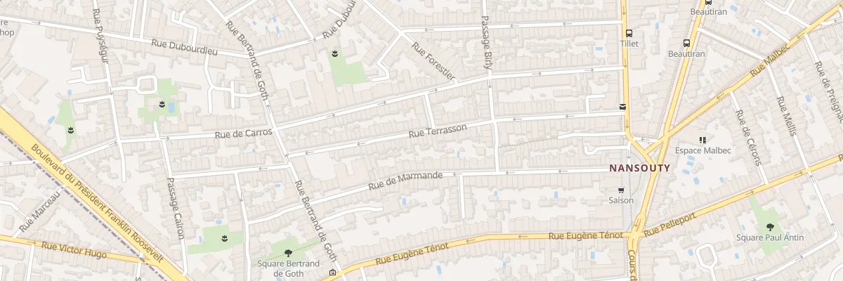 Plan du 64 Rue Terrasson à Bordeaux