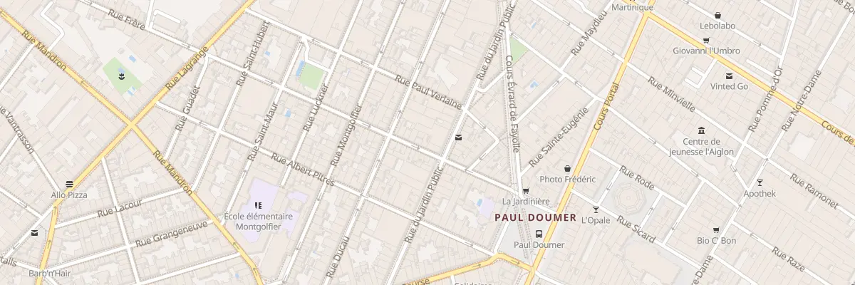 Plan du 35 Rue Frere à Bordeaux