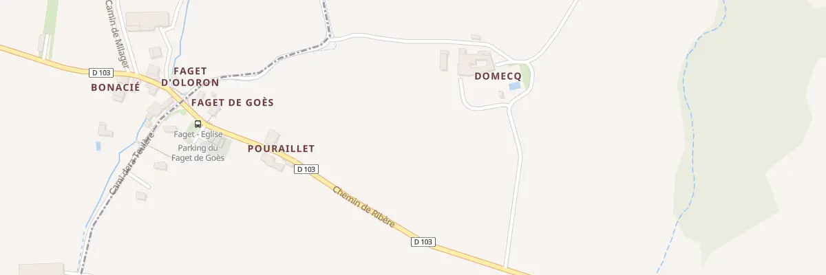 Plan du 8 Che de Ribere à Goès