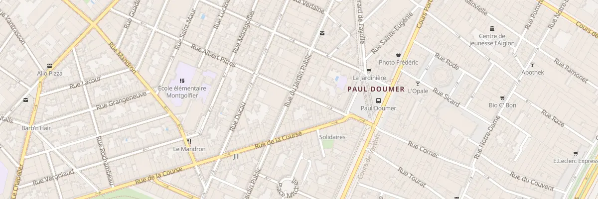 Plan du 20 Rue Albert Pitres à Bordeaux