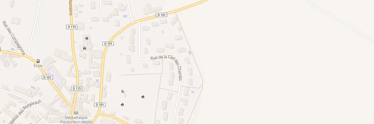 Plan du 13 Rue de la Clef des Champs à Val-du-Mignon