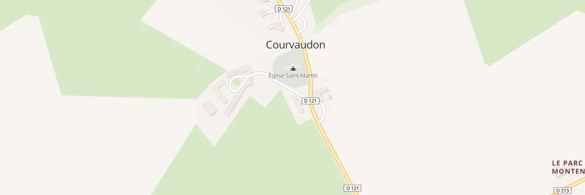 Plan du 4 Le Bourg à Courvaudon