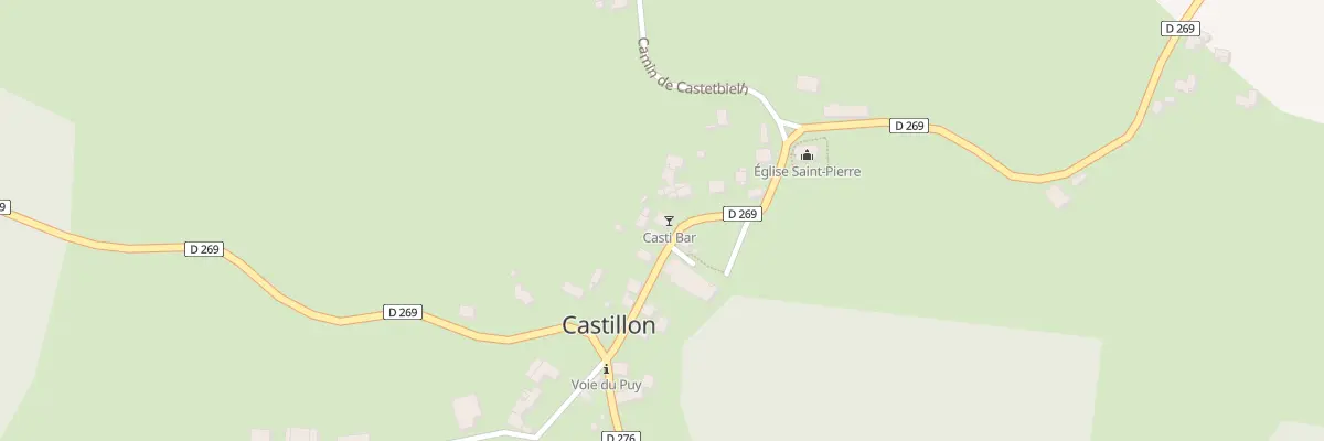 Plan du 101 Le Bourg à Castillon (Canton d’Arthez-de-Béarn)