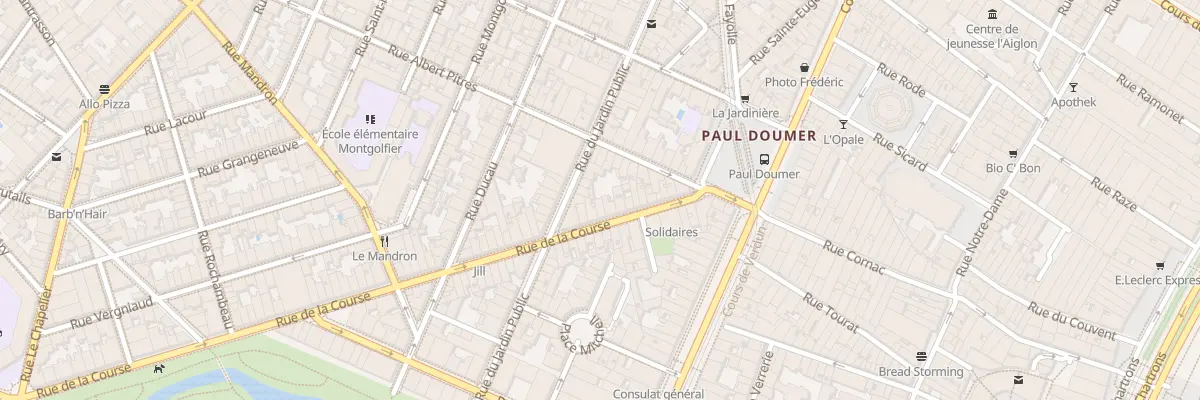 Plan du 19 Rue de la Course à Bordeaux