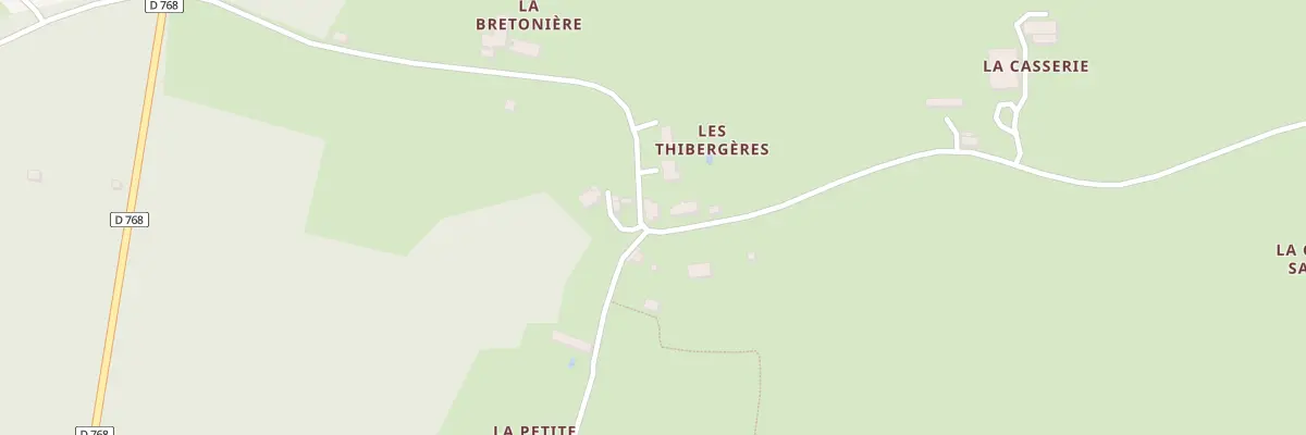 Plan du 5006 Les Thiberges à Écuillé