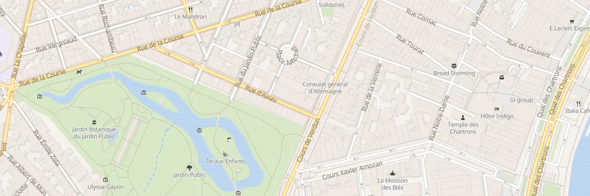 Plan du 3 Rue d’Aviau à Bordeaux