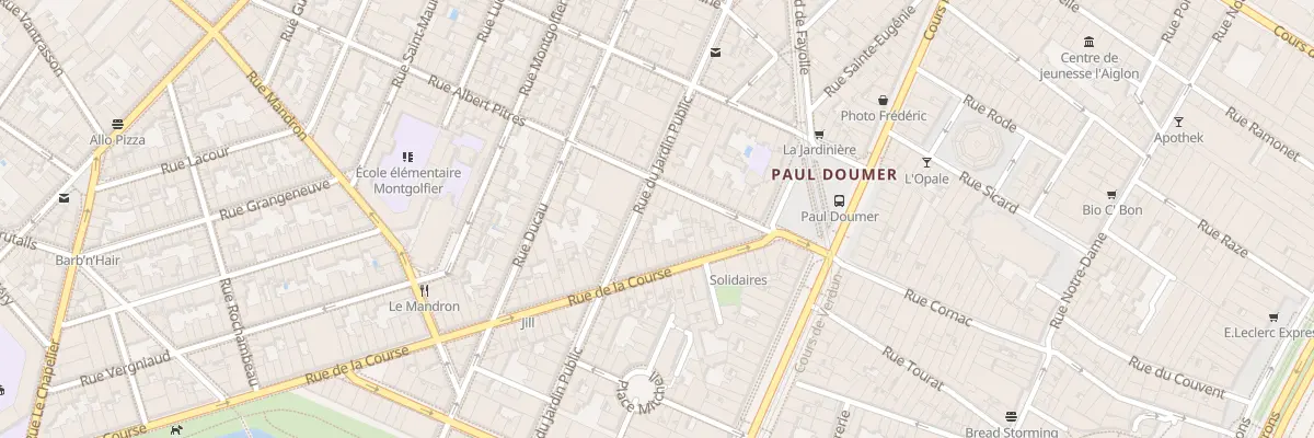 Plan du 38 Rue du Jardin Public à Bordeaux