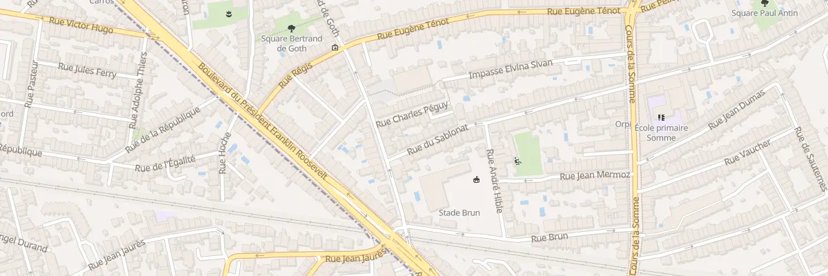 Plan du 75 Rue du Sablonat à Bordeaux