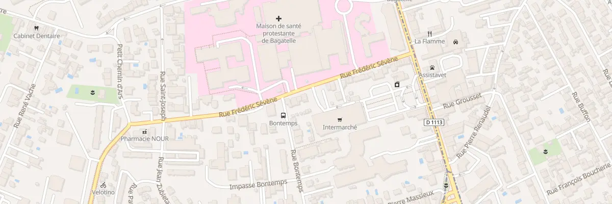 Plan du 326 Rue Frédéric Sevene à Talence