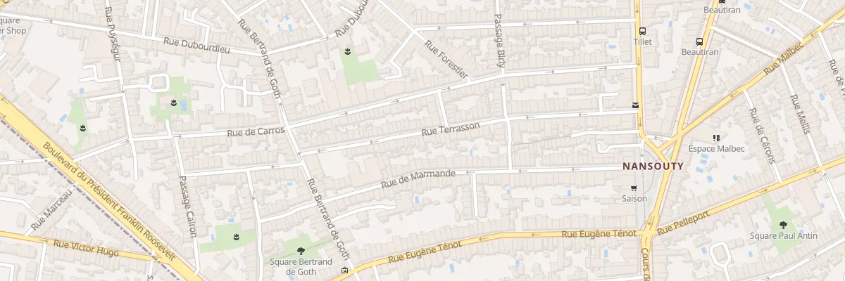 Plan du 68 Rue Terrasson à Bordeaux