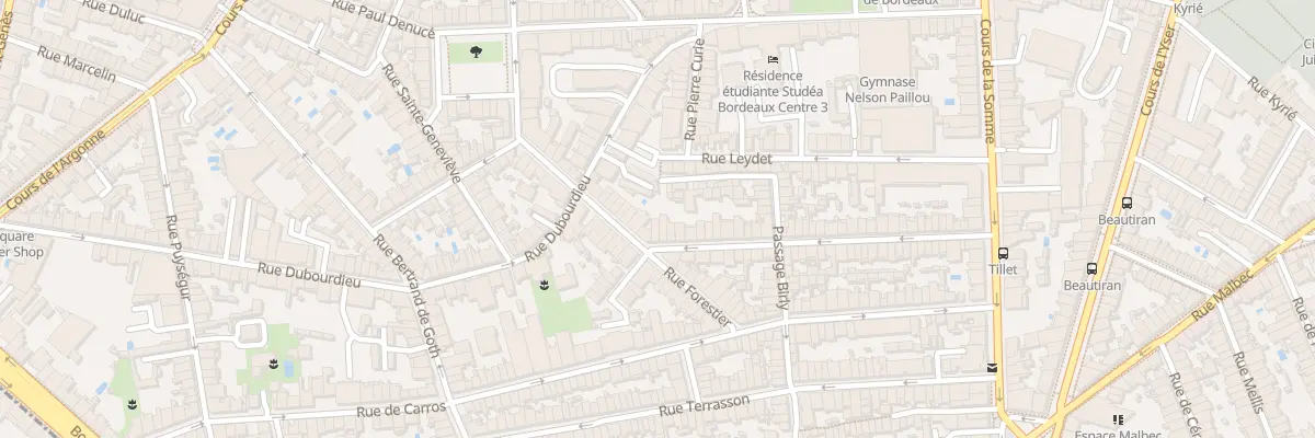 Plan du 71 Rue Tillet à Bordeaux