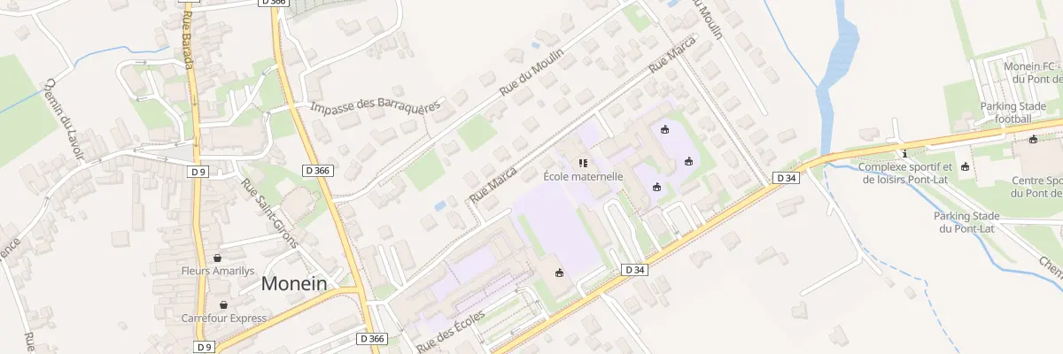 Plan du 23 Rue Marca à Monein