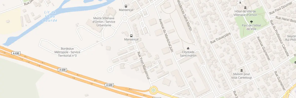 Plan du 36 Rue Yvon Mansencal à Villenave-d’Ornon