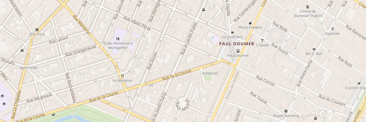 Plan du 34 Rue du Jardin Public à Bordeaux