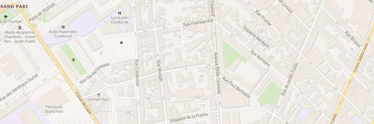 Plan du 17 Rue Frédéric Bentayoux à Bordeaux