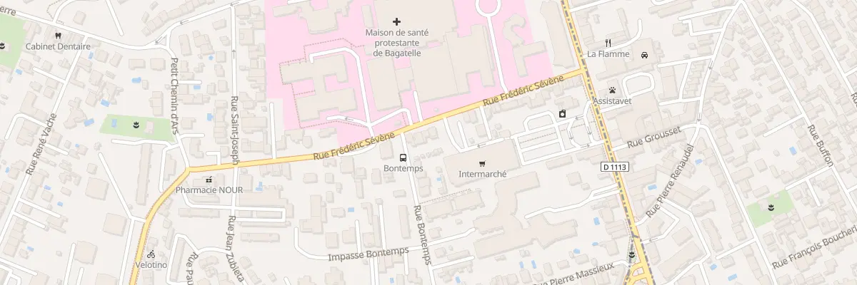 Plan du 324 Rue Frédéric Sevene à Talence