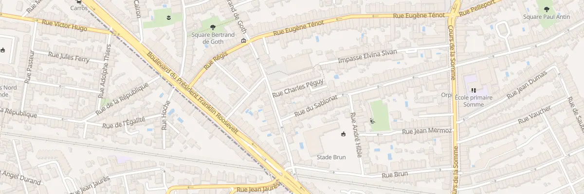 Plan du 7 Rue Charles Péguy à Bordeaux