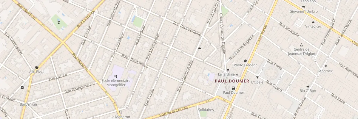 Plan du 55 Rue du Jardin Public à Bordeaux