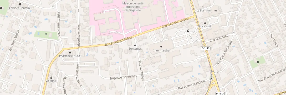 Plan du 171 Rue Bontemps à Talence