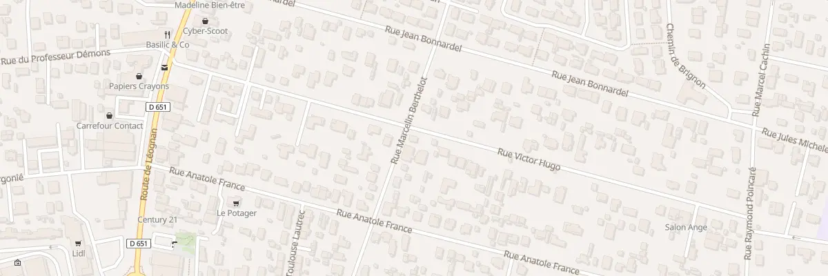 Plan du 27 Rue Victor Hugo à Villenave-d’Ornon