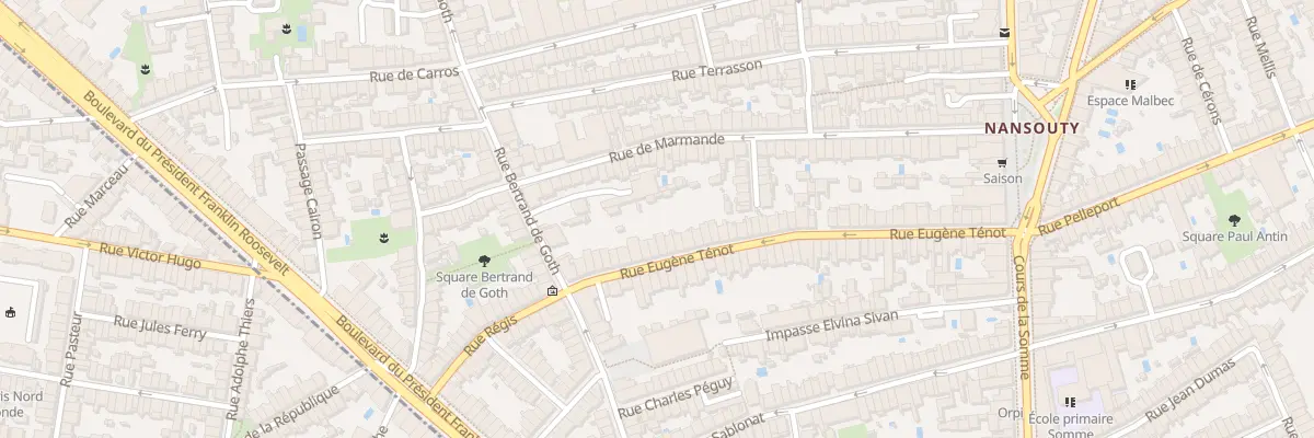 Plan du 69 Rue Eugène Ténot à Bordeaux