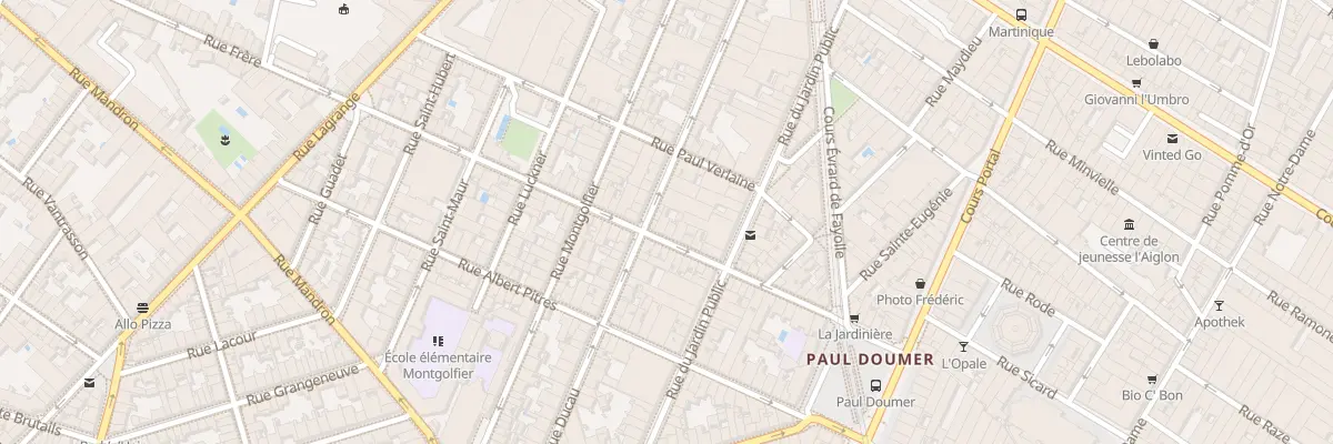 Plan du 43 Rue Frere à Bordeaux