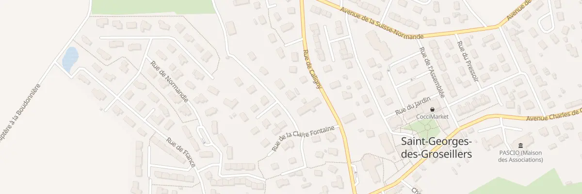 Plan du 8 Rue de la Claire Fontaine à Saint-Georges-des-Groseillers