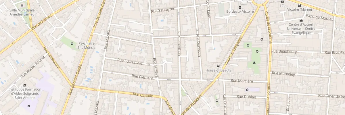 Plan du 61 Rue Leberthon à Bordeaux