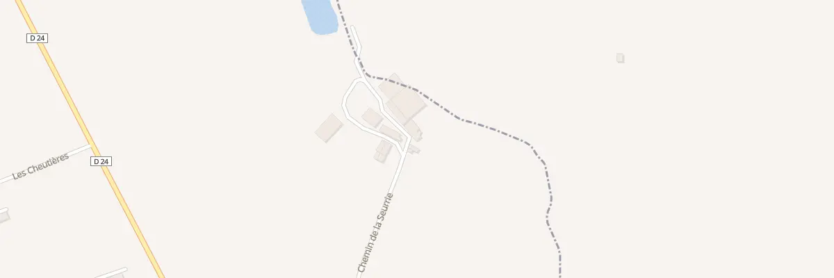 Plan du 1 Che de la Seurrie à La Bazouge-des-Alleux