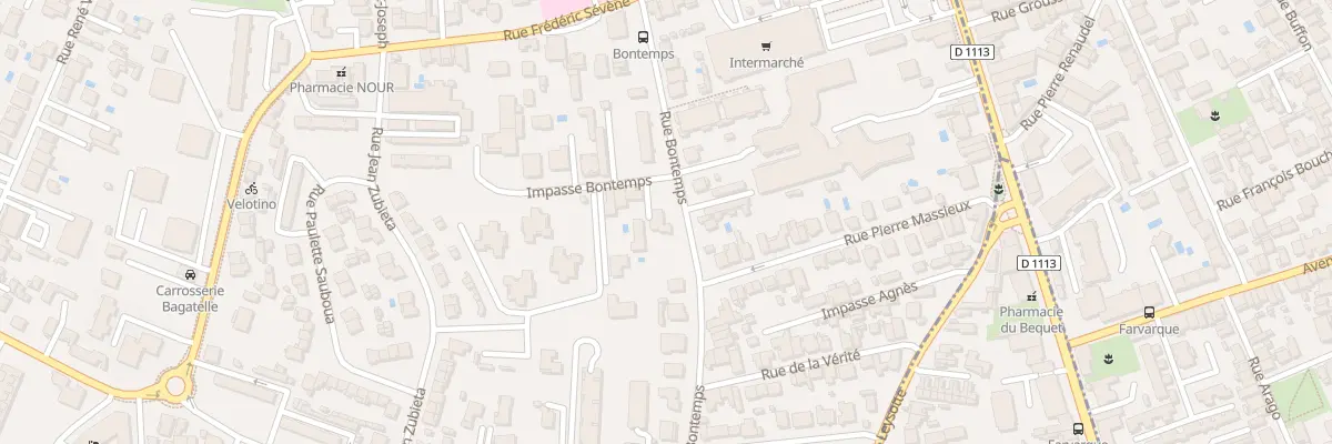 Plan du 87 Rue Bontemps à Talence