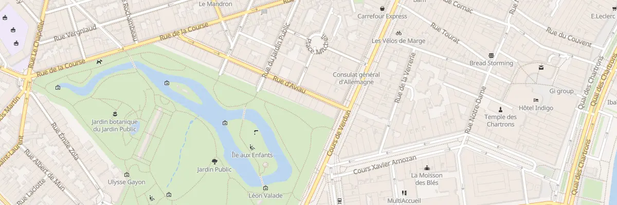 Plan du 6 Rue d’Aviau à Bordeaux