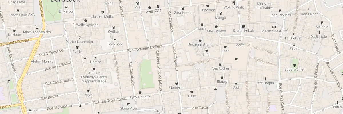Plan du 7 Rue Cheverus à Bordeaux