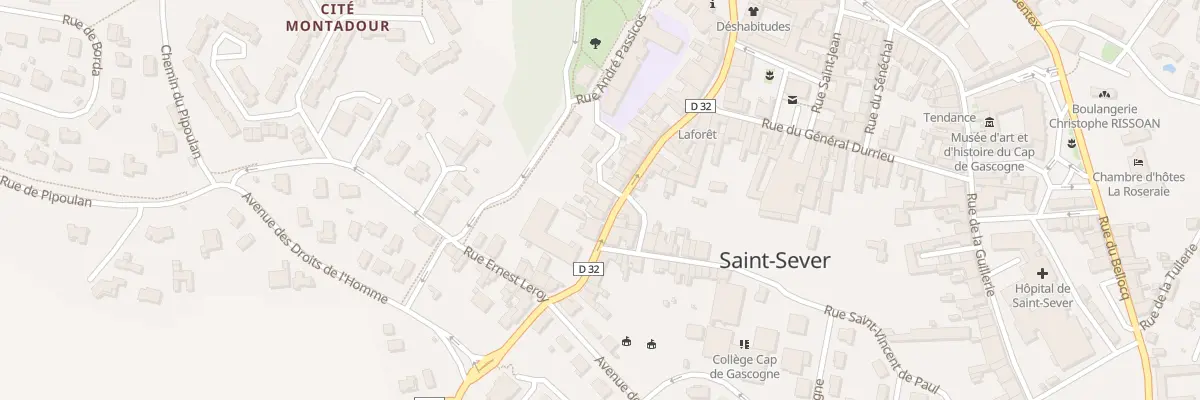 Plan du 30 Rue de Pontix à Saint-Sever