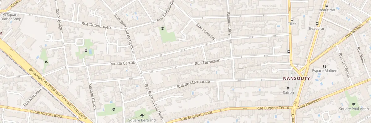 Plan du 75 Rue Terrasson à Bordeaux