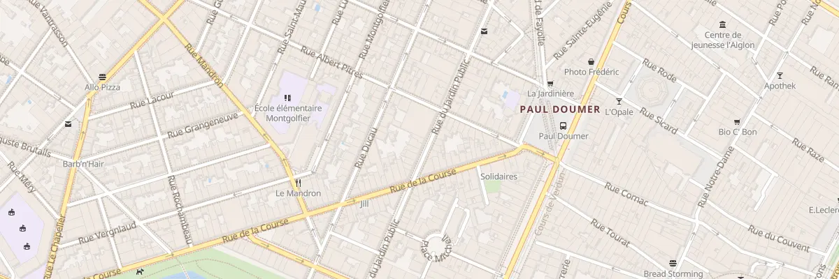 Plan du 35 Rue du Jardin Public à Bordeaux