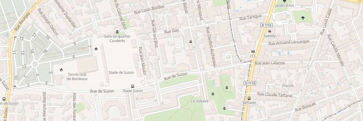 Plan du 251 Rue de Suzon à Talence
