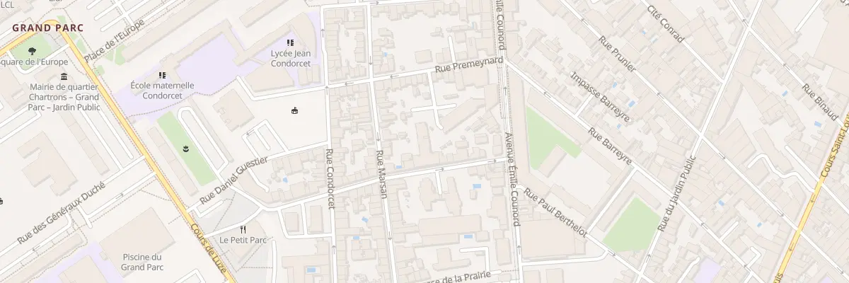 Plan du 19 Rue Frédéric Bentayoux à Bordeaux