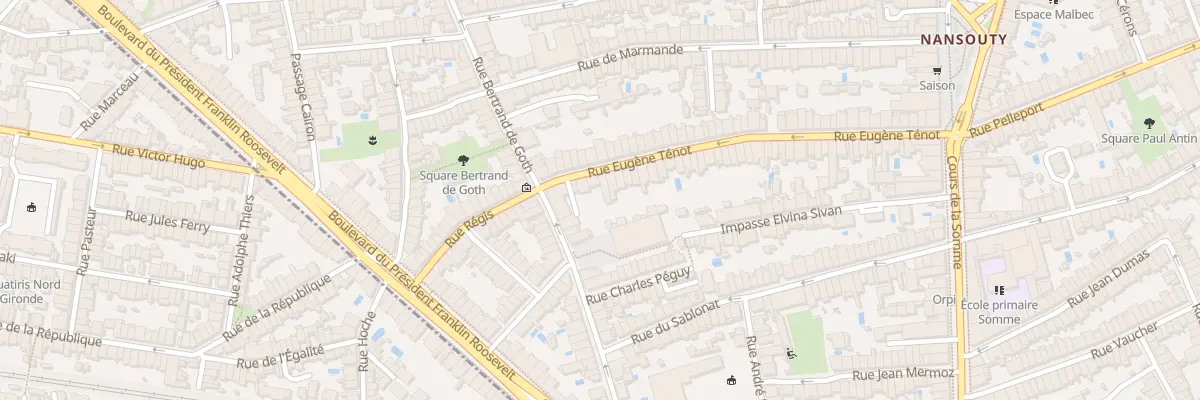 Plan du 88 Rue Eugène Ténot à Bordeaux