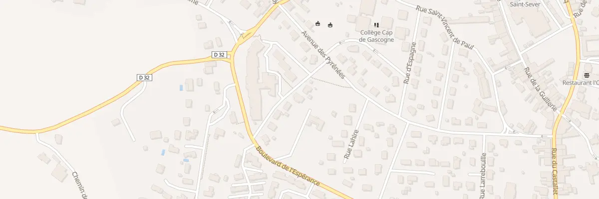 Plan du 11 Rue Michel Montaigne à Saint-Sever