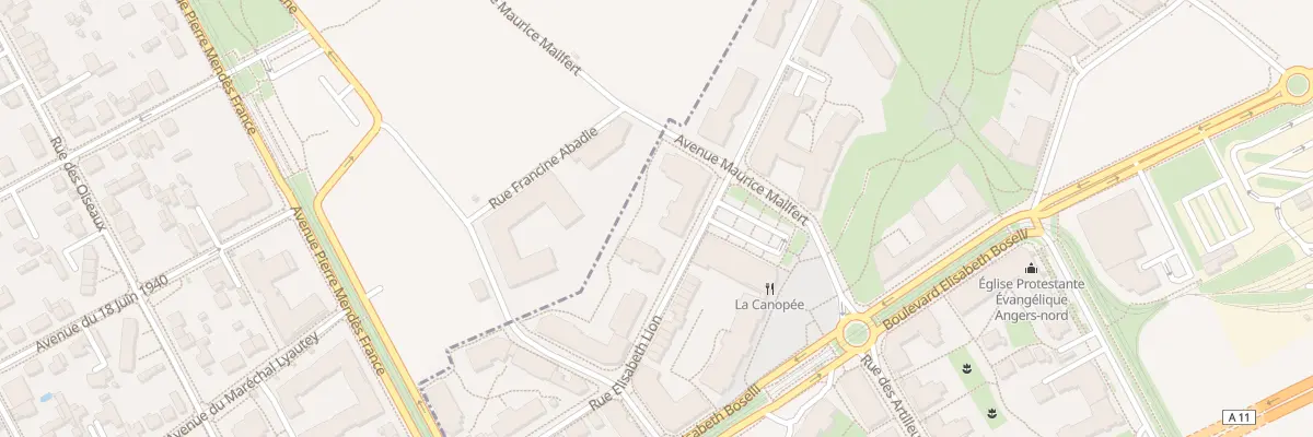 Plan du 64 Rue Elisabeth Lion à Angers