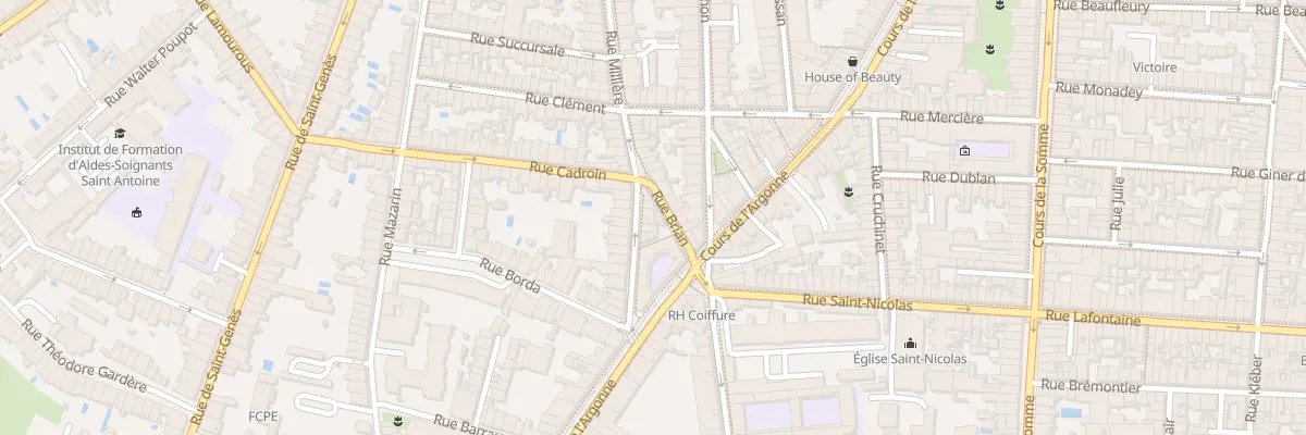 Plan du 78 Rue Millière à Bordeaux