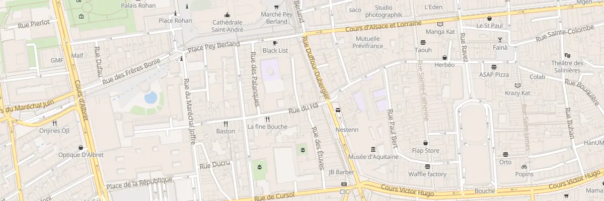 Plan du 5 Rue du Hâ à Bordeaux