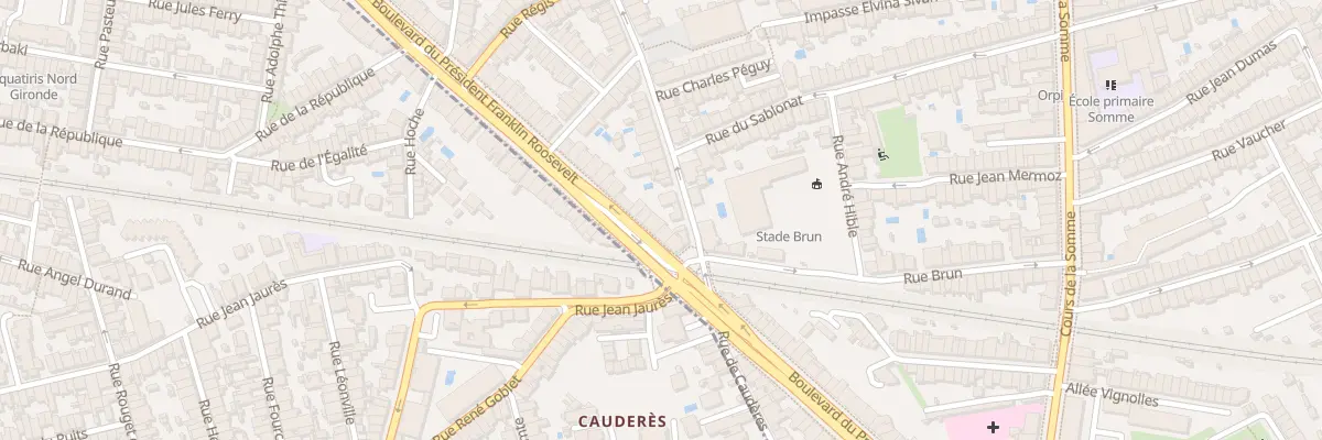 Plan du 156 Bd Pdt Franklin Roosevelt à Bordeaux