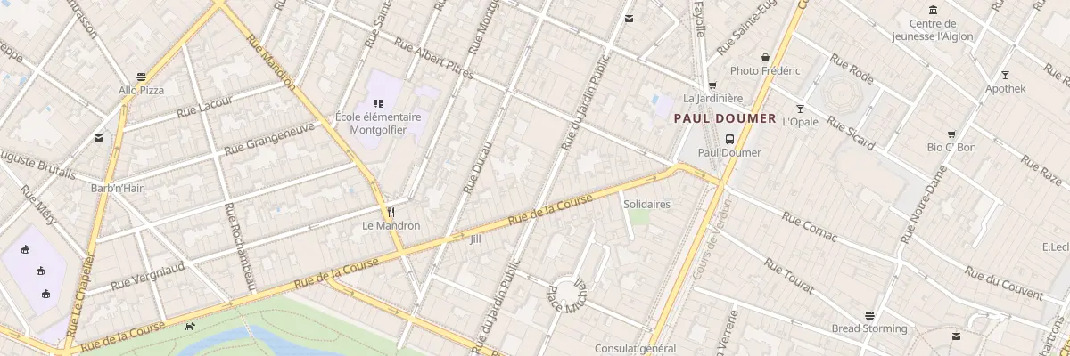 Plan du 29 Rue du Jardin Public à Bordeaux